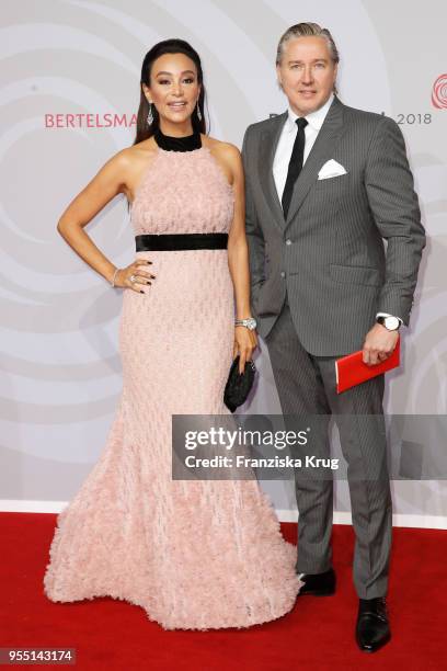 Verona Pooth and Franjo Pooth attend the Rosenball charity event at Hotel Intercontinental on May 5, 2018 in Berlin, Germany.