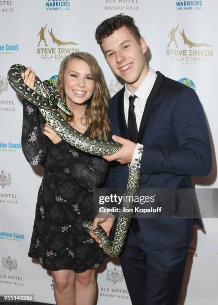 Bindi Irwin and Nolan Gould attend the Steve Irwin Gala Dinner 2018 at SLS Hotel on May 5, 2018 in Beverly Hills, California.