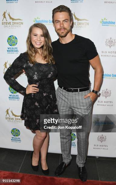 Bindi Irwin and Derek Hough attend the Steve Irwin Gala Dinner 2018 at SLS Hotel on May 5, 2018 in Beverly Hills, California.