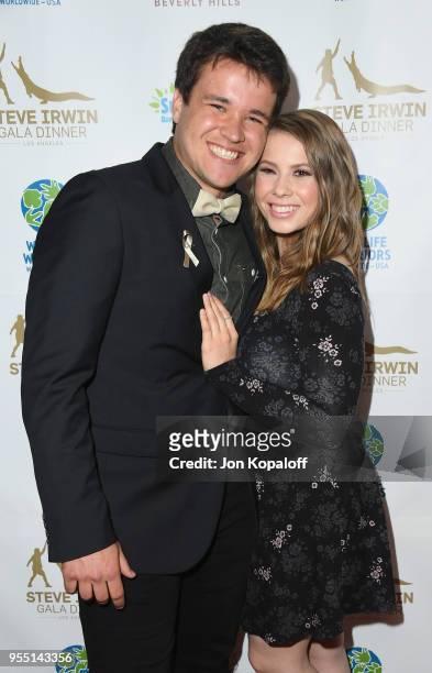 Chandler Powell and Bindi Irwin attend the Steve Irwin Gala Dinner 2018 at SLS Hotel on May 5, 2018 in Beverly Hills, California.