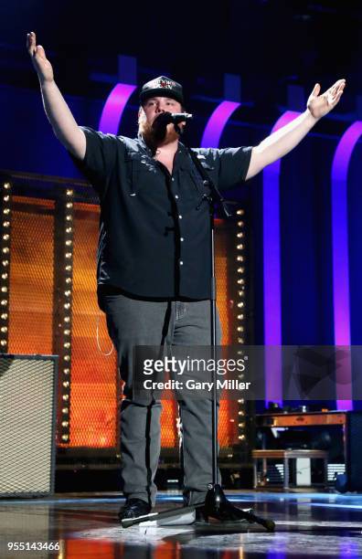 Luke Combs performs onstage during the 2018 iHeartCountry Festival By AT&T at The Frank Erwin Center on May 5, 2018 in Austin, Texas.