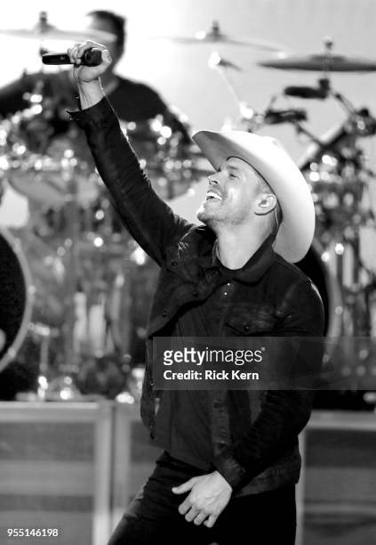 Dustin Lynch performs onstage during the 2018 iHeartCountry Festival By AT&T at The Frank Erwin Center on May 5, 2018 in Austin, Texas.