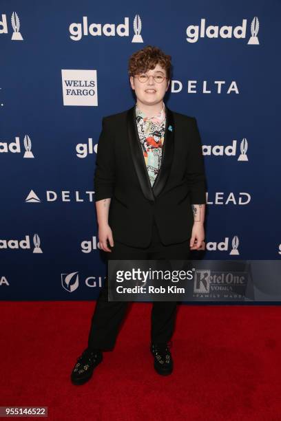 Ellie Desautels attends the 29th Annual GLAAD Media Awards at Mercury Ballroom at the New York Hilton on May 5, 2018 in New York City.