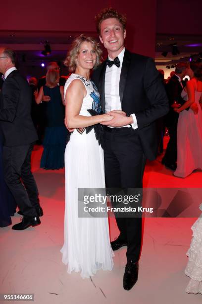 Valerie Niehaus and Daniel Donskoy during the Rosenball charity event at Hotel Intercontinental on May 5, 2018 in Berlin, Germany.