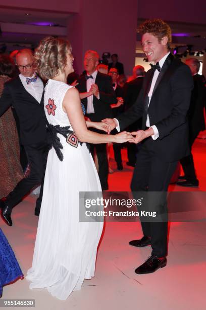 Valerie Niehaus and Daniel Donskoy during the Rosenball charity event at Hotel Intercontinental on May 5, 2018 in Berlin, Germany.