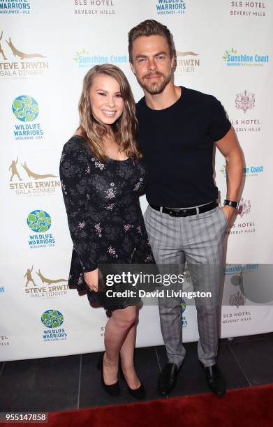 Conservationist/TV personality Bindi Irwin and dancer/TV personality Derek Hough attend the Steve Irwin Gala Dinner 2018 at SLS Hotel on May 5, 2018...