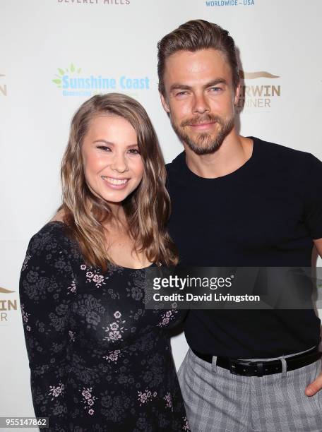 Conservationist/TV personality Bindi Irwin and dancer/TV personality Derek Hough attend the Steve Irwin Gala Dinner 2018 at SLS Hotel on May 5, 2018...