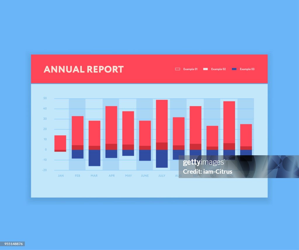 Modern Bar Graph Template Business Infographic Flat Color Style ...