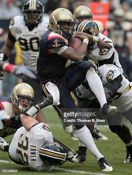 Defensive lineman Terrell Resonno of the Missouri Tigers runs against the Navy Shipmen after the Texas Bowl at Reliant Stadium on December 31, 2009...