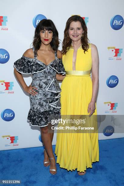 Stephanie Beatriz and Geena Davis attend the 4th Annual Bentonville Film Festival Awards on May 5, 2018 in Bentonville, Arkansas.