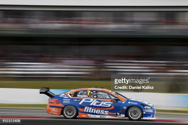 Andre Heimgartner drives the Nissan Motorsport Nissan Altima during qualifying for race 12 for the Supercars Perth SuperSprint at Barbagello Raceway...
