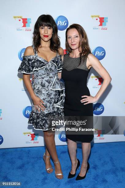 Stephanie Beatriz and Wendy Guerrero attend the 4th Annual Bentonville Film Festival Awards on May 5, 2018 in Bentonville, Arkansas.
