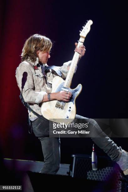 Keith Urban performs onstage during the 2018 iHeartCountry Festival By AT&T at The Frank Erwin Center on May 5, 2018 in Austin, Texas.