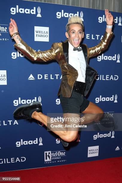 Frankie Grande attends the 29th Annual GLAAD Media Awards at the New York Hilton Midtown on May 5, 2018 in New York, New York.