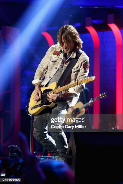 Keith Urban performs onstage during the 2018 iHeartCountry Festival By AT&T at The Frank Erwin Center on May 5, 2018 in Austin, Texas.