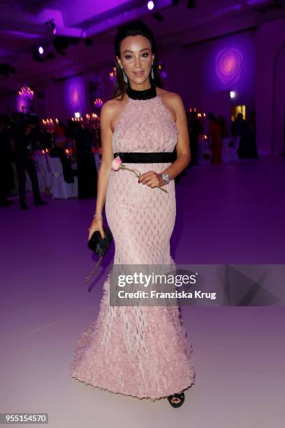 Verona Pooth during the Rosenball charity event at Hotel Intercontinental on May 5, 2018 in Berlin, Germany.