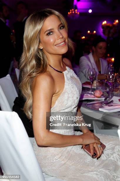 Sylvie Meis during the Rosenball charity event at Hotel Intercontinental on May 5, 2018 in Berlin, Germany.