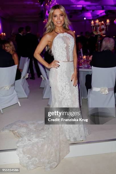 Sylvie Meis during the Rosenball charity event at Hotel Intercontinental on May 5, 2018 in Berlin, Germany.