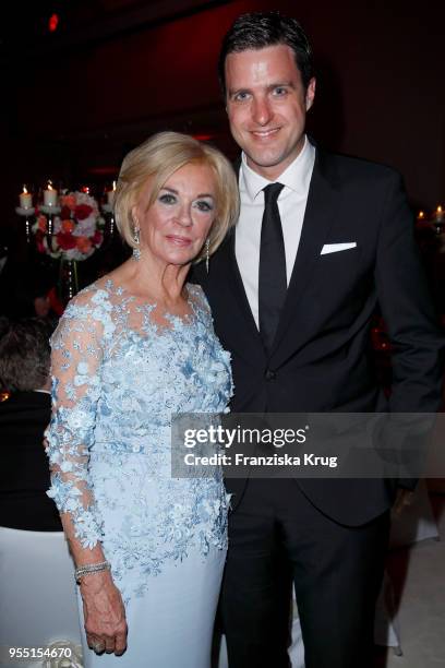 Liz Mohn and Matthias Schulz during the Rosenball charity event at Hotel Intercontinental on May 5, 2018 in Berlin, Germany.