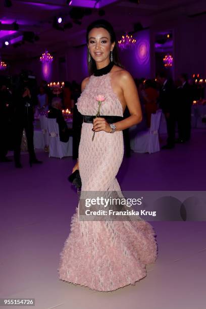 Verona Pooth during the Rosenball charity event at Hotel Intercontinental on May 5, 2018 in Berlin, Germany.