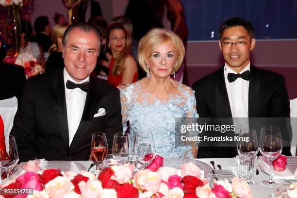 Liz Mohn and Philipp Roesler during the Rosenball charity event at Hotel Intercontinental on May 5, 2018 in Berlin, Germany.