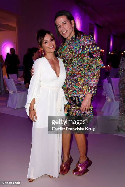 Nazan Eckes and Jorge Gonzalez during the Rosenball charity event at Hotel Intercontinental on May 5, 2018 in Berlin, Germany.