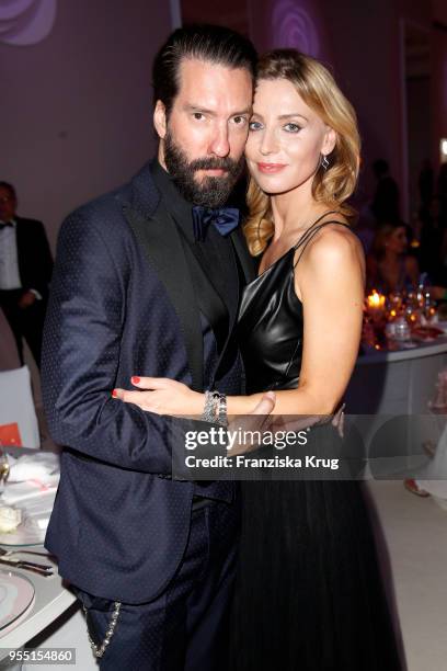 Alec Voelkel and Johanna Voelkel during the Rosenball charity event at Hotel Intercontinental on May 5, 2018 in Berlin, Germany.