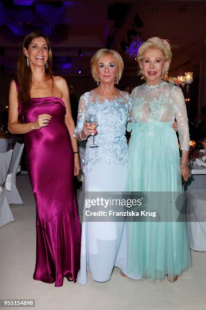 Christiane zu Salm, Liz Mohn and Ute Ohoven during the Rosenball charity event at Hotel Intercontinental on May 5, 2018 in Berlin, Germany.