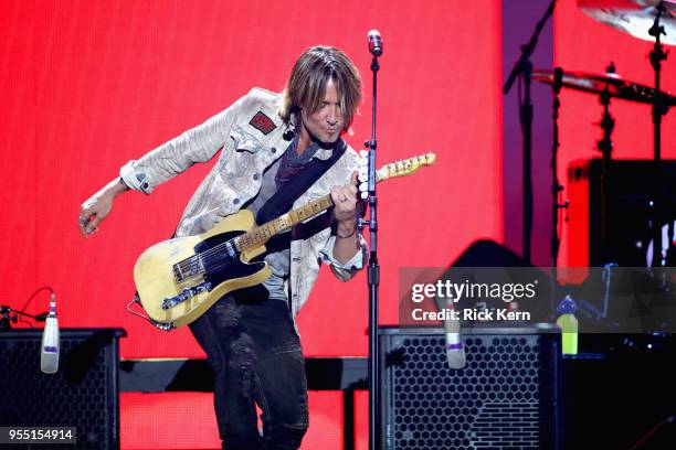 Keith Urban performs onstage during the 2018 iHeartCountry Festival By AT&T at The Frank Erwin Center on May 5, 2018 in Austin, Texas.