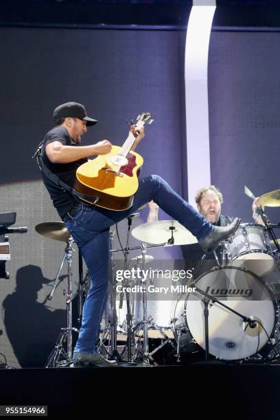 Luke Bryan performs onstage during the 2018 iHeartCountry Festival By AT&T at The Frank Erwin Center on May 5, 2018 in Austin, Texas.