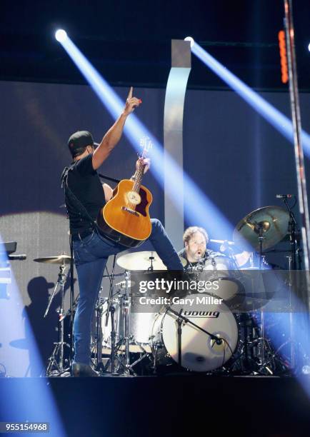 Luke Bryan performs onstage during the 2018 iHeartCountry Festival By AT&T at The Frank Erwin Center on May 5, 2018 in Austin, Texas.