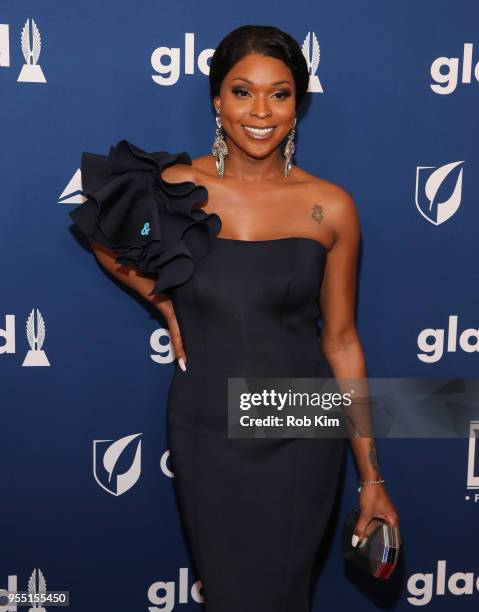 Amiyah Scott attends the 29th Annual GLAAD Media Awards at Mercury Ballroom at the New York Hilton on May 5, 2018 in New York City.