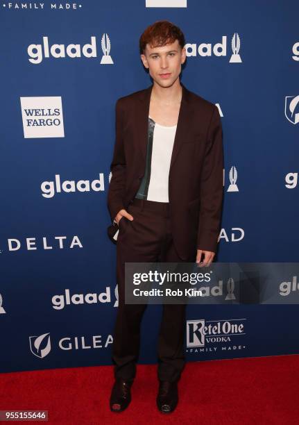 Tommy Dorfman attends the 29th Annual GLAAD Media Awards at Mercury Ballroom at the New York Hilton on May 5, 2018 in New York City.
