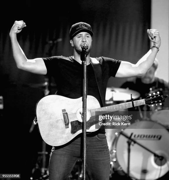 Luke Bryan performs onstage during the 2018 iHeartCountry Festival By AT&T at The Frank Erwin Center on May 5, 2018 in Austin, Texas.