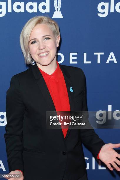 Hannah Hart attends the 29th Annual GLAAD Media Awards at the New York Hilton Midtown on May 5, 2018 in New York, New York.