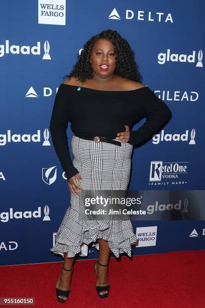 Alex Newell attends the 29th Annual GLAAD Media Awards at the New York Hilton Midtown on May 5, 2018 in New York, New York.