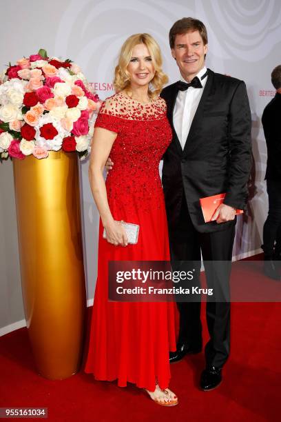 Veronica Ferres and Carsten Maschmeyer attend the Rosenball charity event at Hotel Intercontinental on May 5, 2018 in Berlin, Germany.