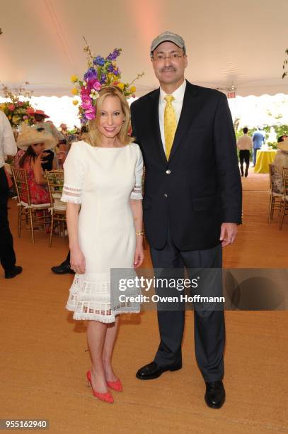 Gillian Miniter and Doug Blonsky attend 36th Annual Frederick Law Olmsted Awards Luncheon - Central Park Conservancy at The Conservatory Garden in...