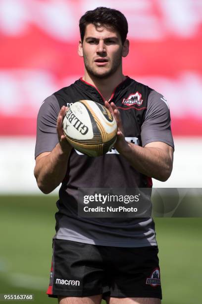 Sam Hidalgo-Clyne of Edinburgh during the Guinness PRO14 Semi-Final Qualifier match between Munster Rugby and Edinburgh Rugby at Thomond Park Stadium...