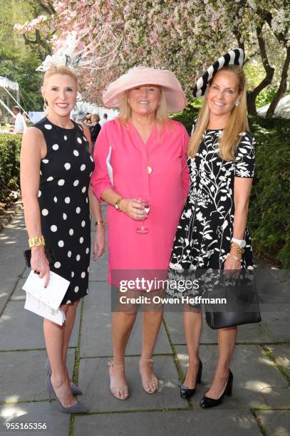 Nancy Sambuco, Courtney Arnot and Libby Fitzgerald attend 36th Annual Frederick Law Olmsted Awards Luncheon - Central Park Conservancy at The...