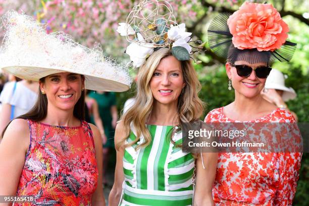 Amanda Moran, Shannon Henderson and Paige Rustum attend 36th Annual Frederick Law Olmsted Awards Luncheon - Central Park Conservancy at The...
