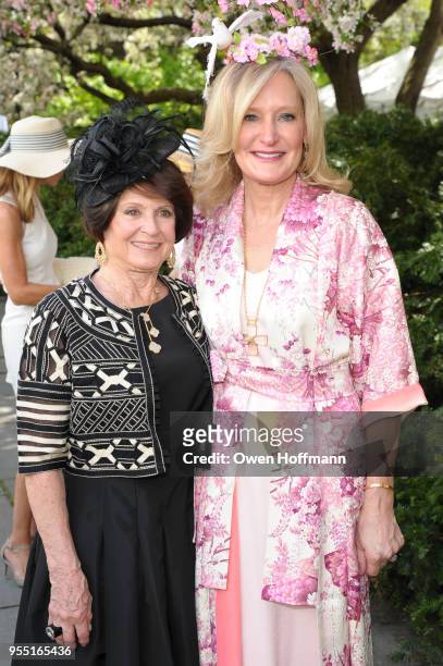 Jackie Nolan and Tracey Huff attend 36th Annual Frederick Law Olmsted Awards Luncheon - Central Park Conservancy at The Conservatory Garden in...
