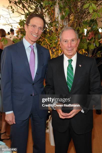 Thomas Kempner and Michael Bloomberg attend 36th Annual Frederick Law Olmsted Awards Luncheon - Central Park Conservancy at The Conservatory Garden...