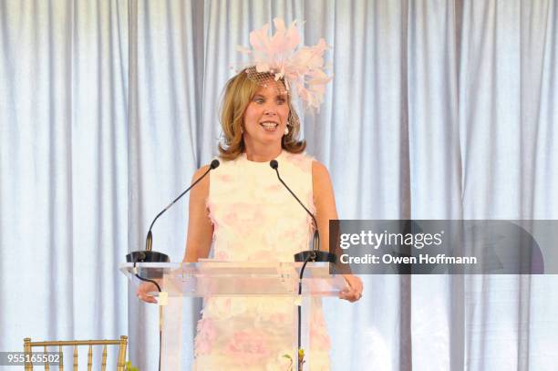 Suzie Aijala attends 36th Annual Frederick Law Olmsted Awards Luncheon - Central Park Conservancy at The Conservatory Garden in Central Park on May...