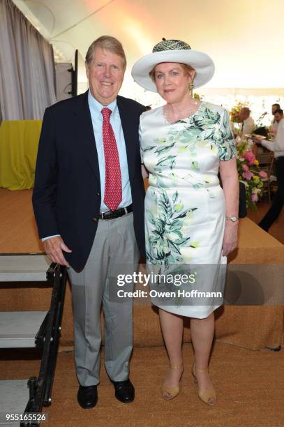 Russell Carson and Judy Carson attend 36th Annual Frederick Law Olmsted Awards Luncheon - Central Park Conservancy at The Conservatory Garden in...