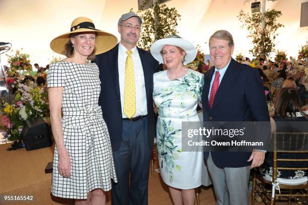 Betsy Smith, Doug Blonsky, Judy Carson and Russell Carson attend 36th Annual Frederick Law Olmsted Awards Luncheon - Central Park Conservancy at The...