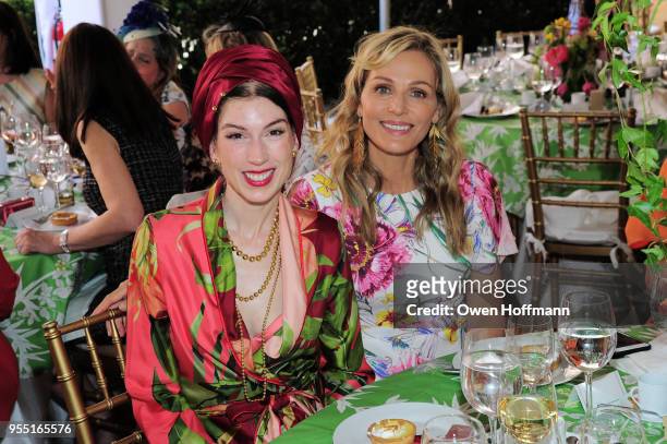 Erin Hazelton and Jamie Tisch attend 36th Annual Frederick Law Olmsted Awards Luncheon - Central Park Conservancy at The Conservatory Garden in...