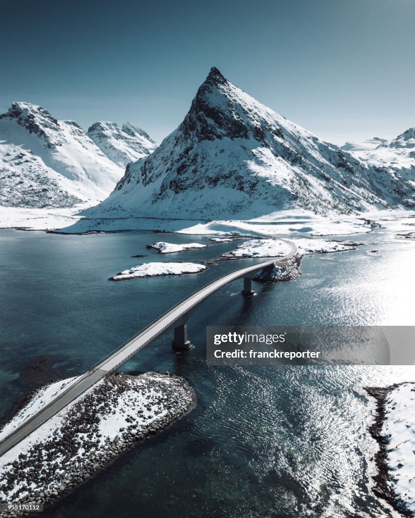 Fredvang bridge at the lofoten