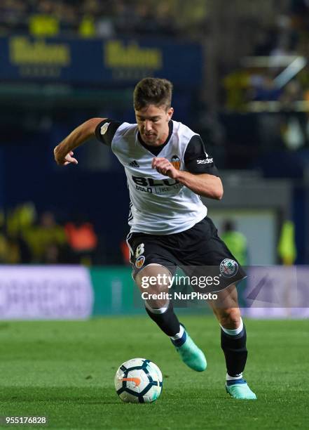 Luciano Vietto of Valencia CF during the La Liga match between Villarreal CF and Valencia CF, at La Ceramica Stadium, on may 2018