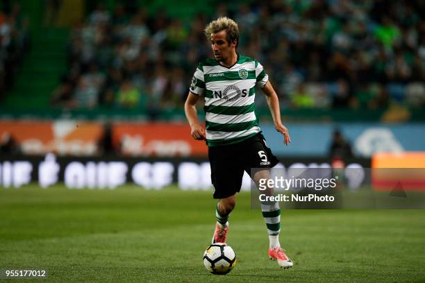 Sporting's defender Fabio Coentrao in action during the Portuguese League football match between Sporting CP and and SL Benfica at Alvalade Stadium...